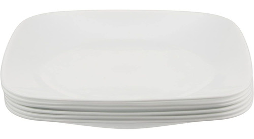 Set De 6 Platos Rojos Rubi Para Cena Corelle Livingware.  B