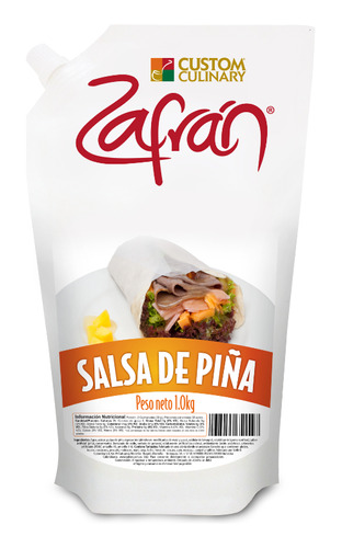 Salsa Piña Bolsa 1000g Zafran - g a $13