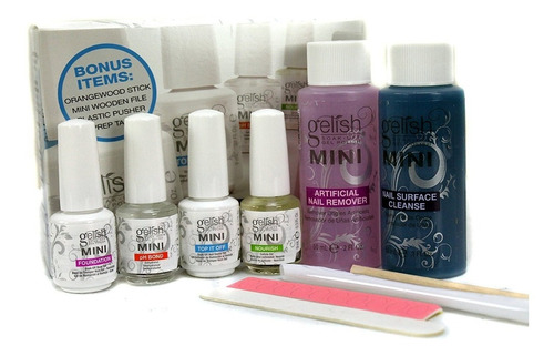 Kit Mini Gelish Para Esmaltado Permanente De Uñas