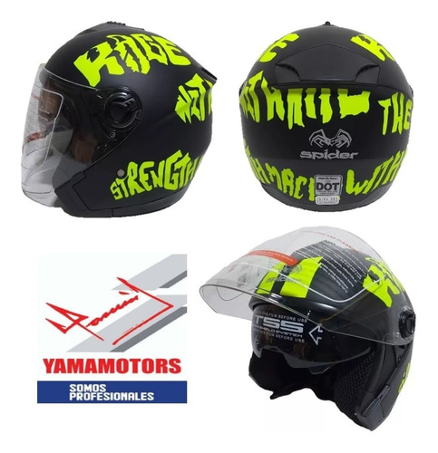 Casco Semi Integral Spider Doble Visor