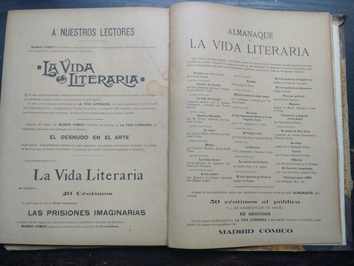 Lote 24 Revistas Año 1898 Madrid Cómico L. Alas J Benavente (Usado)