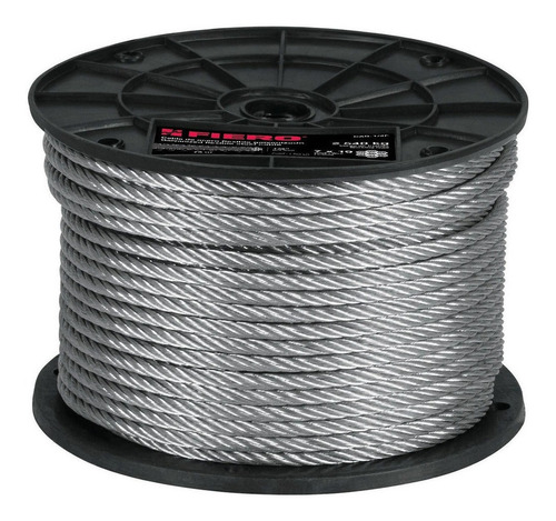 Cable Acero 1/4  7x19 Hilos 75 Mt Fiero 44213