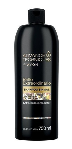 Shampoo Sin Sal Brillo Extraordinario Advanc Techniques Avon