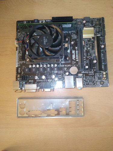 Placa Madre Fm2+ / Cpu A10 7700 / 8 Gb Ddr3 Cooler (Usado)