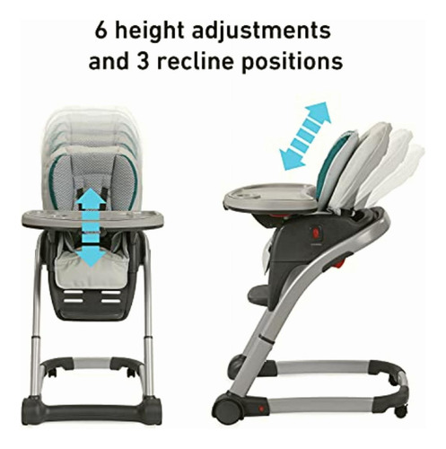 Graco Blossom Silla Alta Convertible 6 En 1, Multicolor