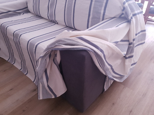 Imagen 3 de 4 de Funda Para Sillón Sofá Cama Tusor 100% Algodon 2.75x3.00mt
