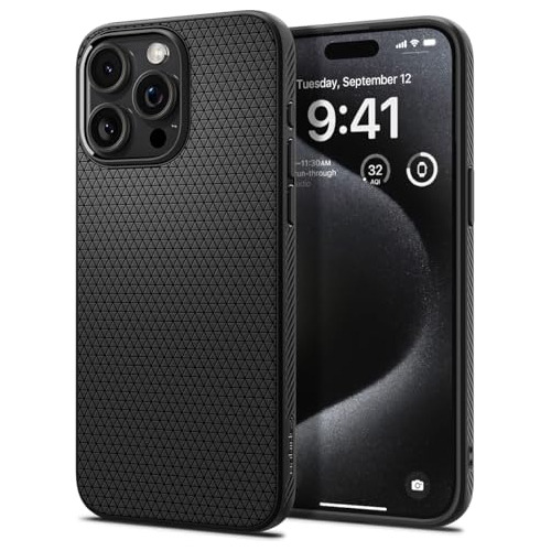 Funda Case Para iPhone 15 Pro Negro Mate Grado Militar Antid