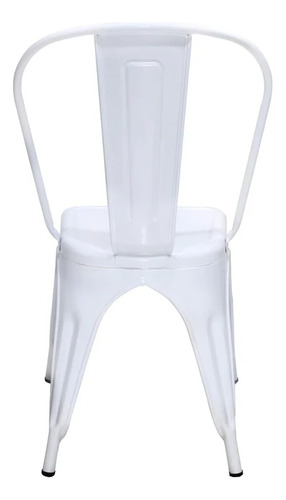 Silla Para Comedor Gante De Metal No Aplica Blanco Blanco