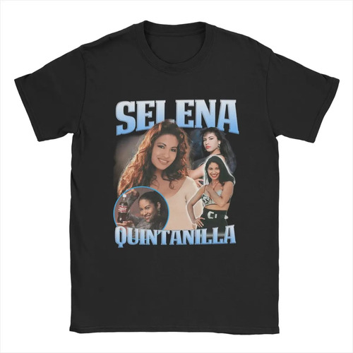 Camiseta Neutra Estampada Con Motivo De Selena Quintanilla