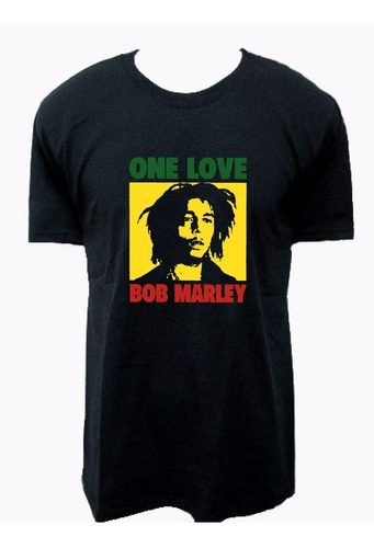 Polera Bob Marley. One Love.