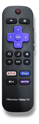 Control Remoto Para Pantalla Roku Tv Hisense Max, Disney+