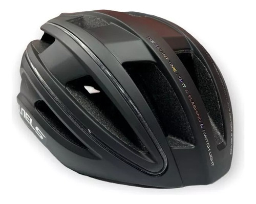 Casco Protector Ciclismo Led + Luz Bicicleta Delante+trasera