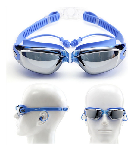 . Set Natación,gogles+gorra+clip Nariz+tapones+bolsa 3