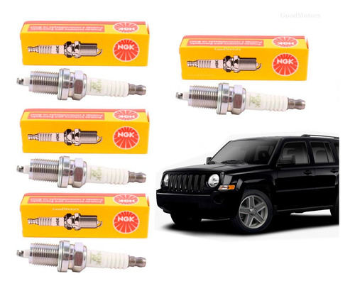 Pack 4 Bujías Jeep Patriot 2.4 2007 - 2013 Ngk