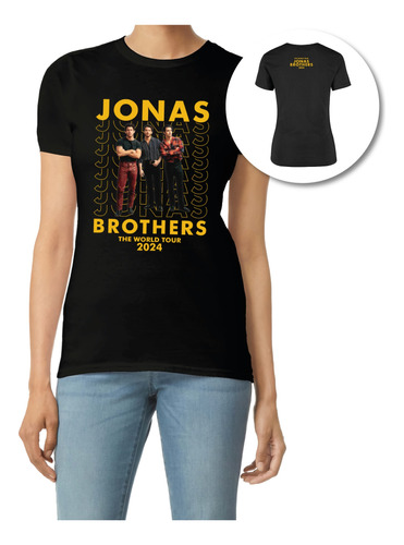 Playera Jonas Brothers The World Tour 2024 Mod1 Dama