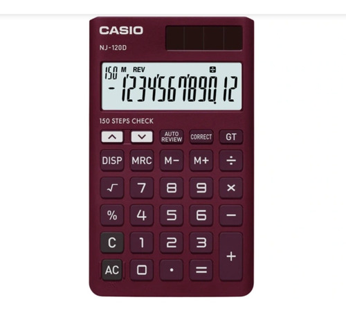 Casio Nj-120d-rd 12digitos Calculadora Portatil Dual