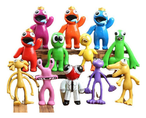 12 Figuras De Acción De Rainbow Friends Monster Model Toys