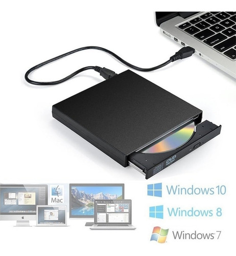 Unidade externa de CD e gravador USB e gravador portátil
