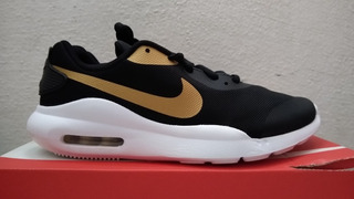 nike air max negros con dorado