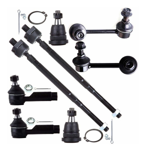 Scitoo 8pcs Suspension Kit 2 Lower ball joint 2 Sway bar Pas