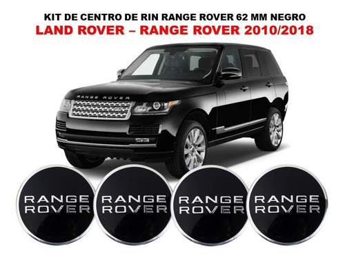 Kit De 4 Centros De Rin Range Rover 2010-2018 62 Mm