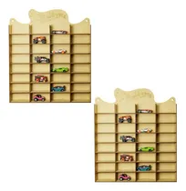 Comprar  2 Organizadores Exhibidor 32 Autos Hot Wheels Autos Sueltos