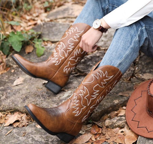Botas Vaqueras Casual Hombre, Botas Vaqueras Western