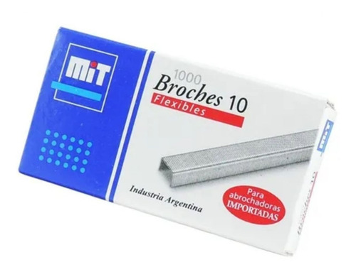 10 Cajas De Broches Mit Para Abrochadora Nº 10 X 1000 U.