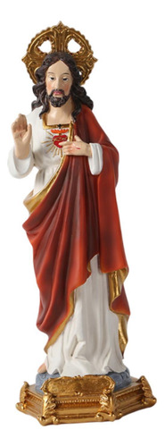 Estátua De Jesus Santo Estatueta Decorativa Resina
