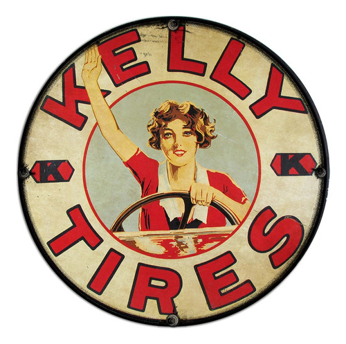 #118 - Cuadro Decorativo Vintage Retro / Kelly Tires !
