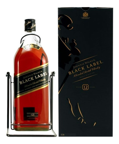 Whisky Johnnie Walker Black Label 4.5 Lt Galón Con Volcadora
