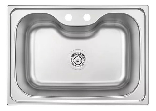 Pileta Inox Grande Simple Sobreponer Cocina + Valvulas .deco