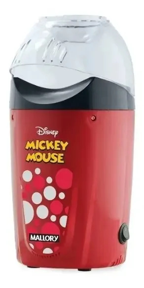 Pipoqueira Elétrica Mallory Mickey Mouse Ar Quente Vermelho Cor