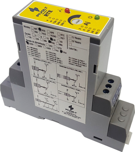 Relés De Tempo  Retardo Energização ( Rte) Din 35mm Pivolt