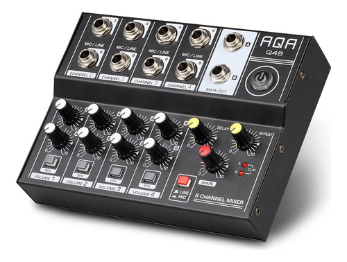 Mkd Sound Mixer 8 Mezclador De Micrófono Portátil Con