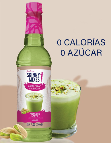 Jarabe Jordans Skinny Mixes Sabor Pistache Sin AzĂșcar 750 Ml