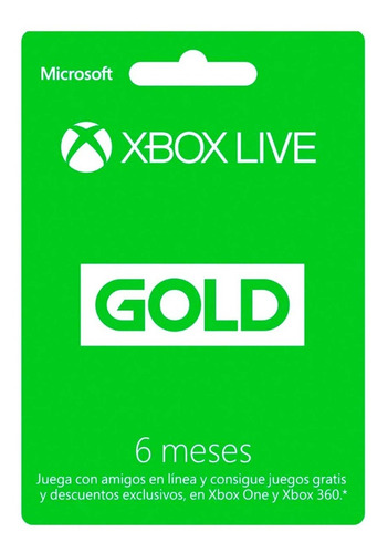 Gift Cards Xbox Live Gold Tarjetas 3 Meses Código Videojuego