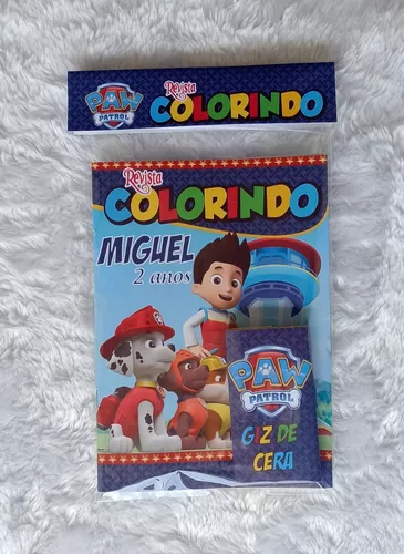 Lembrancinha para Colorir Patrulha Canina Regina 8und