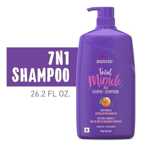 Aussie Total Miracle Shampoo, Paraben Free 778 Ml Importado 