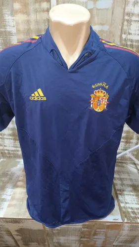 Camisa Sele o Espanha Adidas Azul 2005 Tamanho M Parcelamento Sem camisa-sele-o-espanha-adidas-azul-2005-tamanho-m-parcelamento-sem