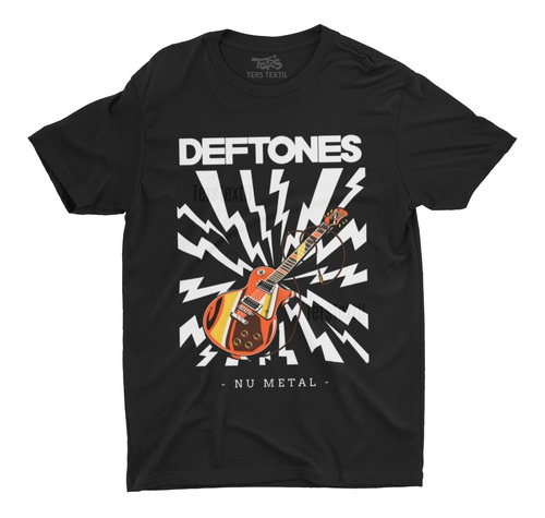 Polera Deftones Guitar Nu Metal Hardcore Rock Estampados