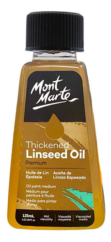 Aceite Linaza Espesado Pintura Oleo Premium 125ml