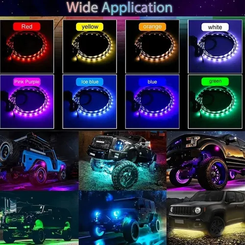 . Coche Chasis Tira De Luces Led Rgb For Autocon App Control
