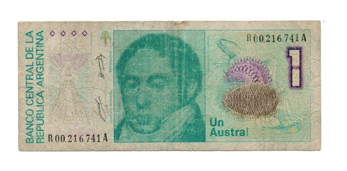 Argentina Billete 1 Austral Reposicion Bottero 2803