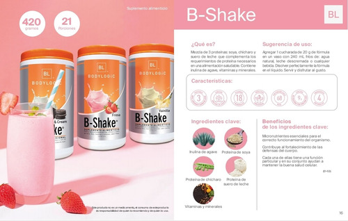 B Shake Malteada De Vainilla