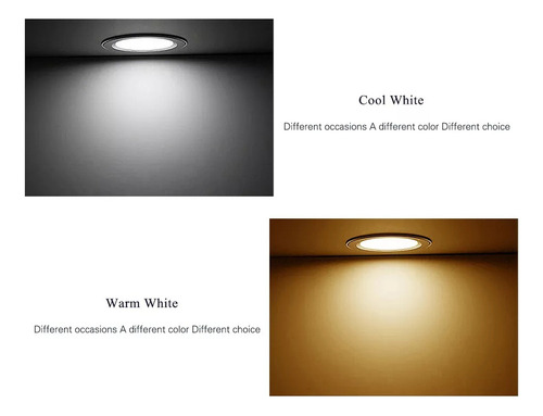 Panel Led De 10 Luces Led, 9 W, Foco Empotrado, Lavabo