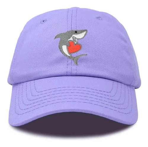 Shark With Heart Valentines Day Hat Gorra De Béisbol Bordada