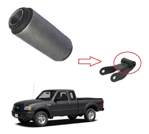 Imagem 1 de 3 de Bucha Da Algema Do Feixe De Molas Traseiro - Ford Ranger
