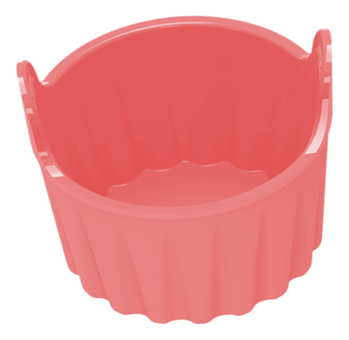 2 Taza Para Hornear De Silicona Para Freidora De Aire, Rosa