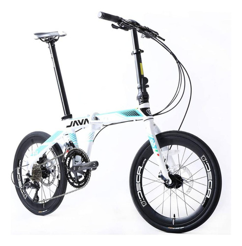 Bicicleta De Ciudad Java Fit Plegable Aluminio 18v 20 